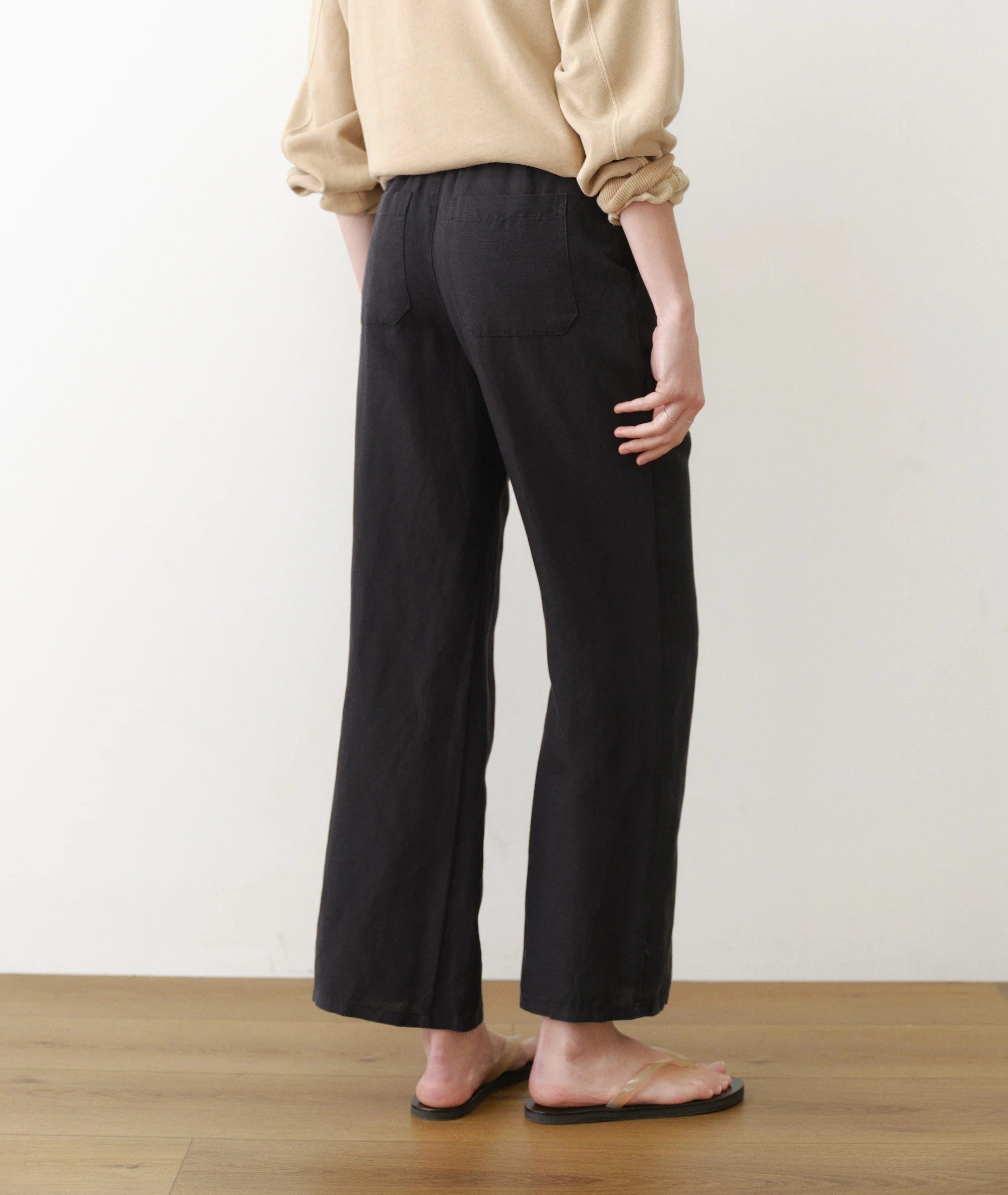 Linen Drawstring Pant