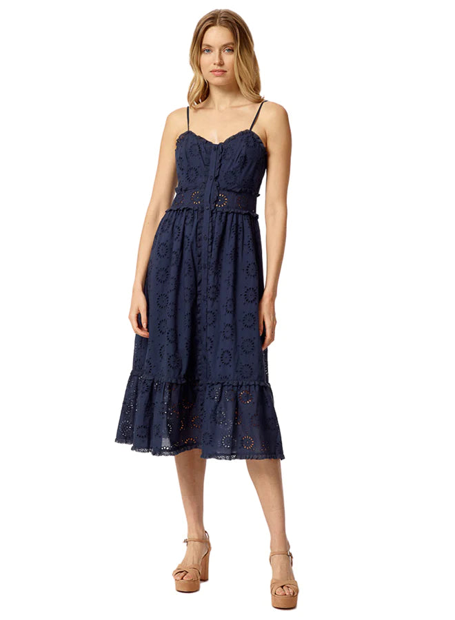Eyelet Trimmed Cami Dress