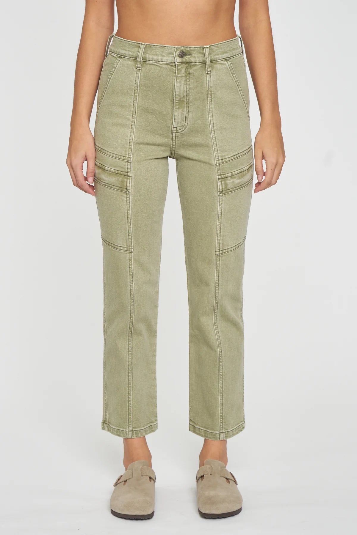 Straight Up High Rise Cargo Pant