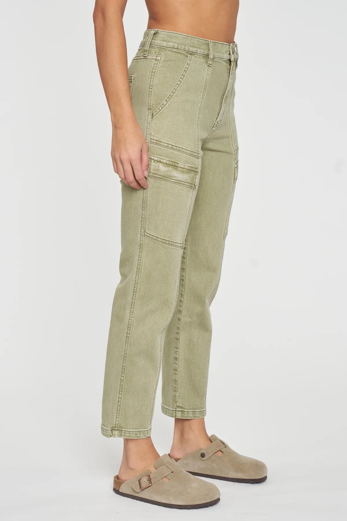 Straight Up High Rise Cargo Pant