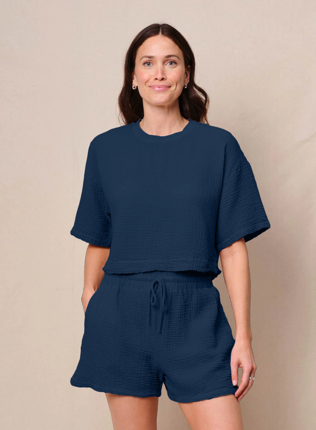 Gauze Drawstring Short