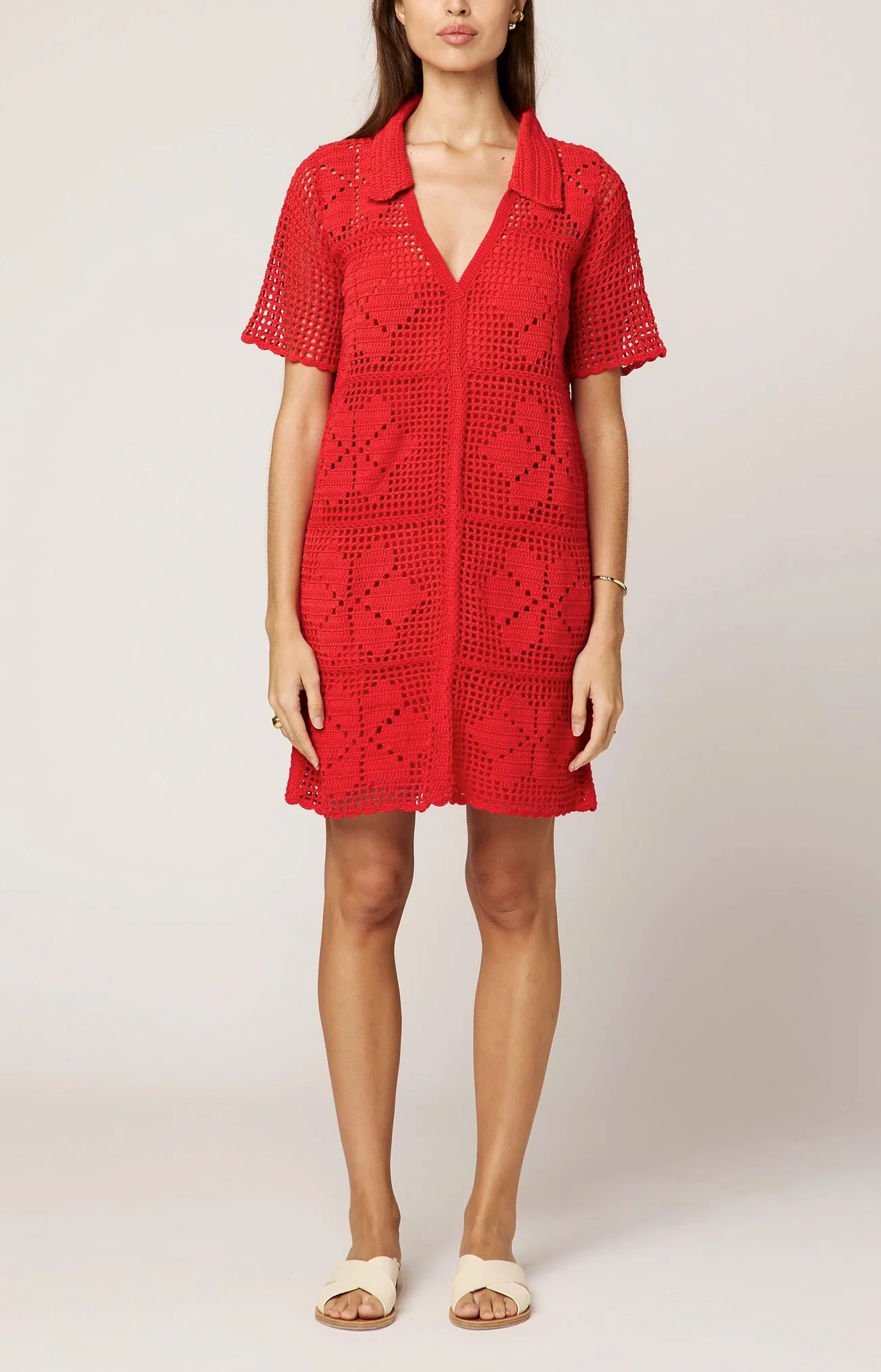 Ileanna Crochet Mini Dress