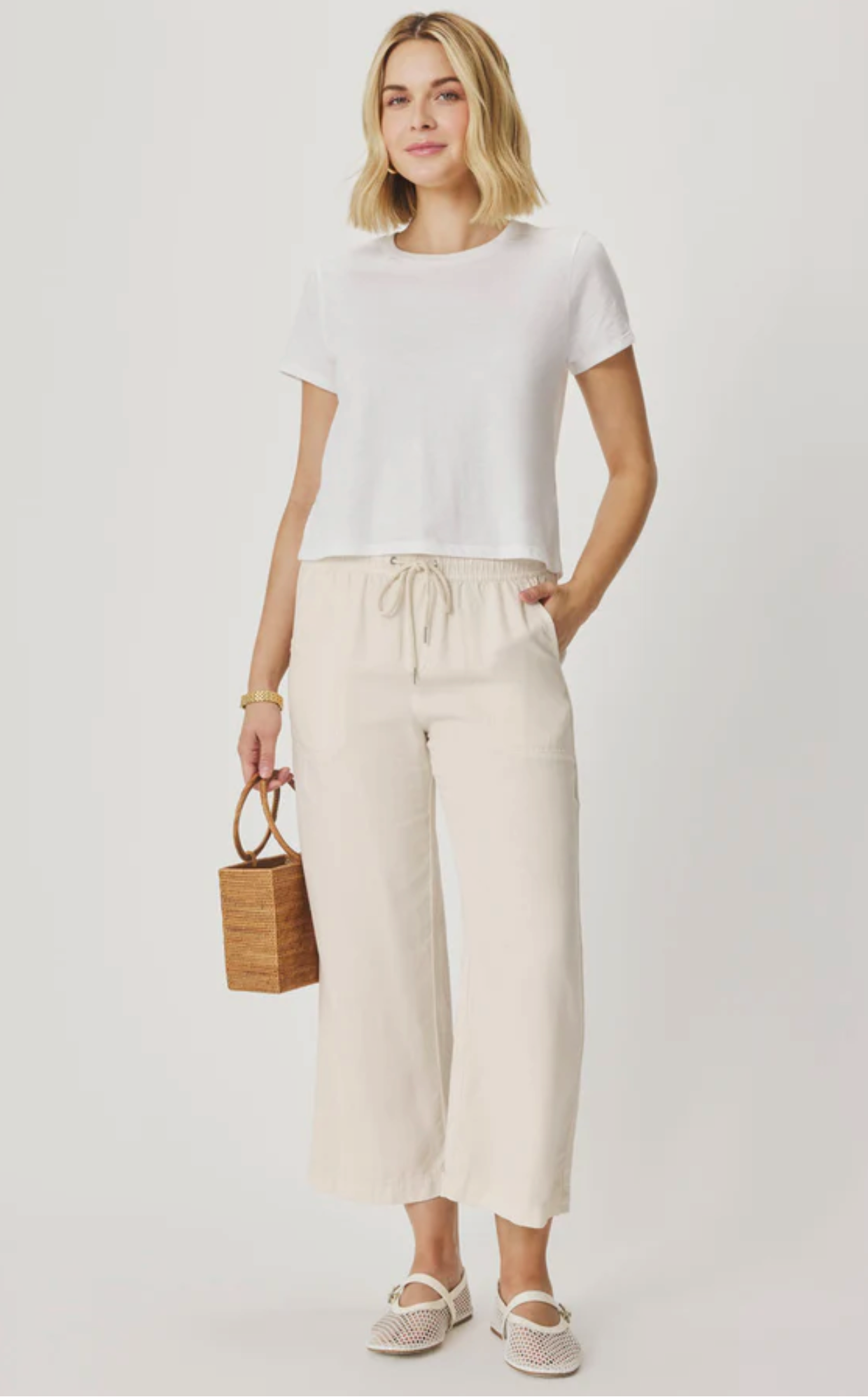 Angie Crop Wide Leg Pant