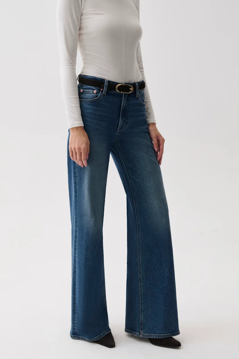 Vivian Mid Rise Wide Leg