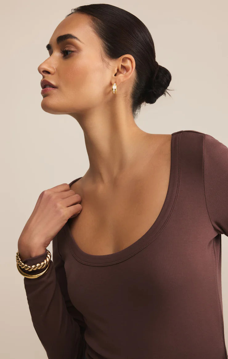 Second Skin Scoop Neck Top