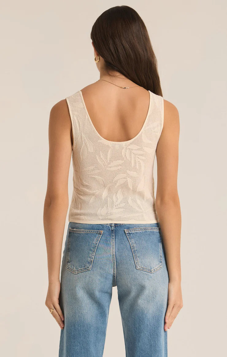 Palm Springs Cropped Sweater Tank