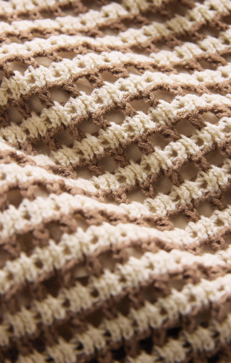 Kylo Striped Crochet Sweater