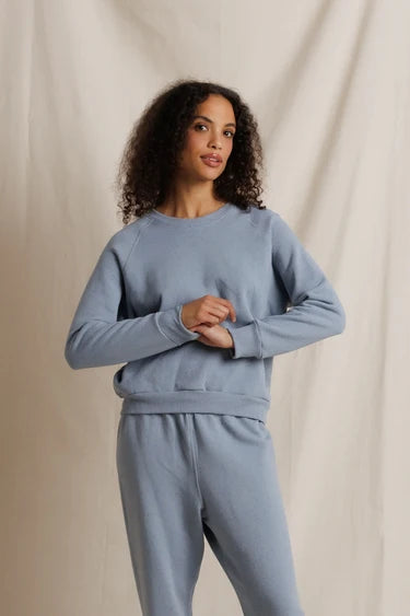 Alexi Speckled Raglan Crewneck Sweatshirt