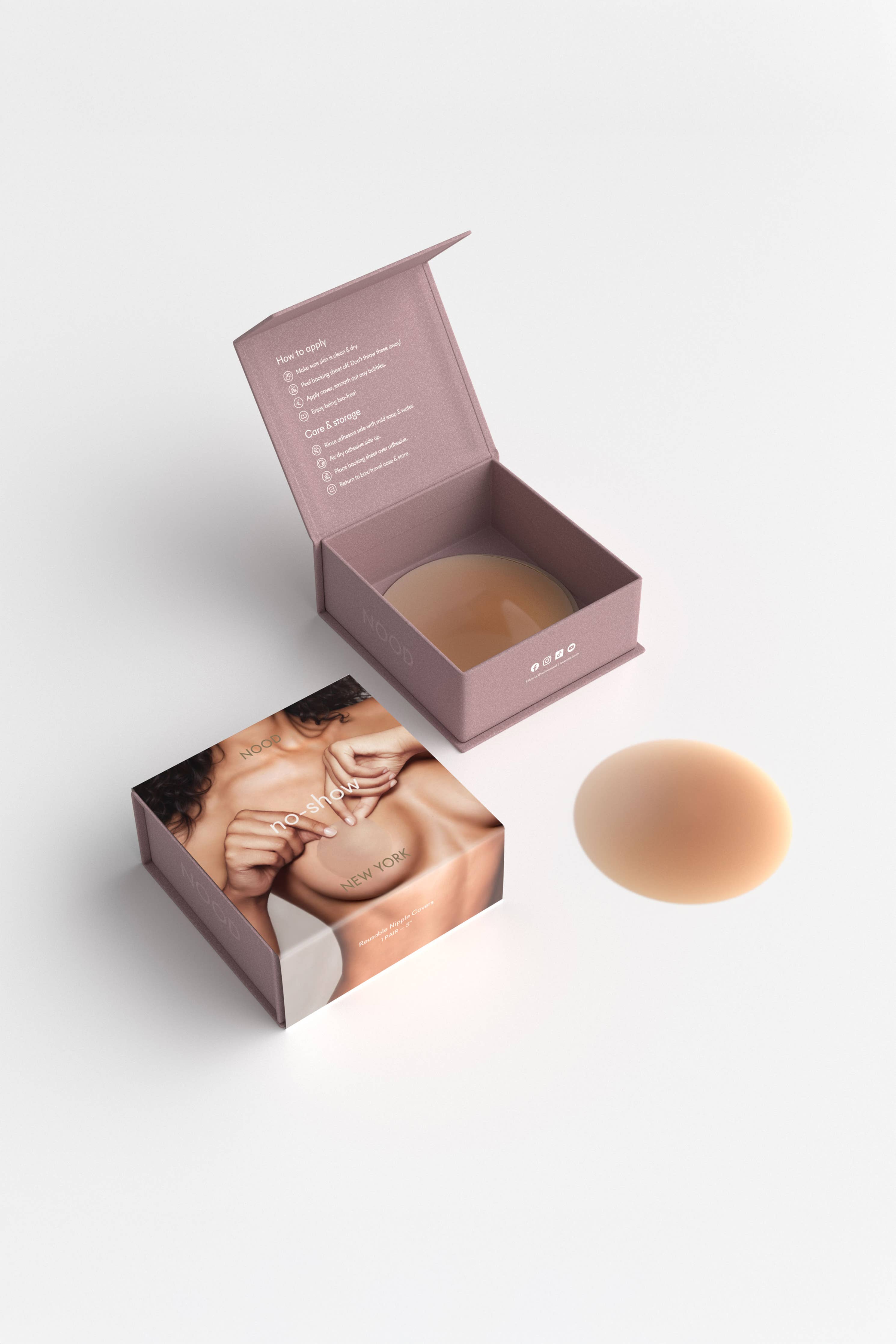 No-Show Reusable Nipple Covers 4 Inch