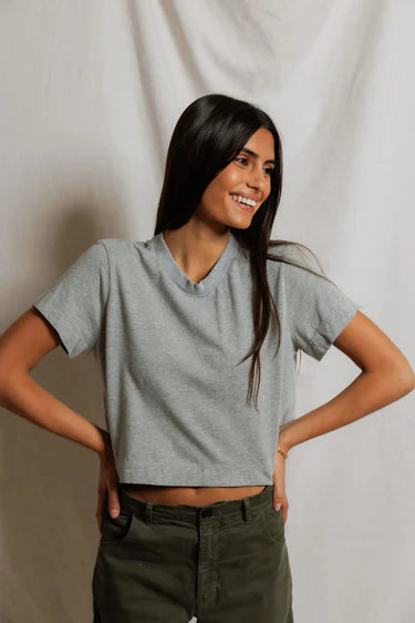 Cher Ringspun Cotton Crew Tee