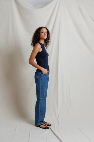 Daphne Heavy Rib High-Neck Tank