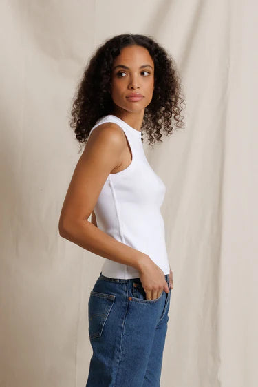 Daphne Heavy Rib High-Neck Tank