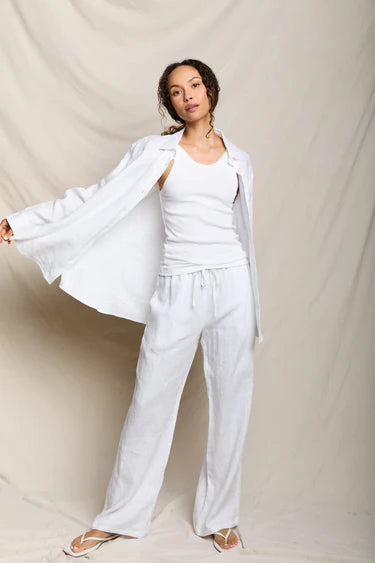 Lorelai Linen Oversized Button-Down Shirt