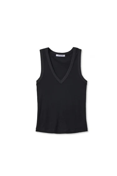 Mallory Luxe Rib V-Neck Tank