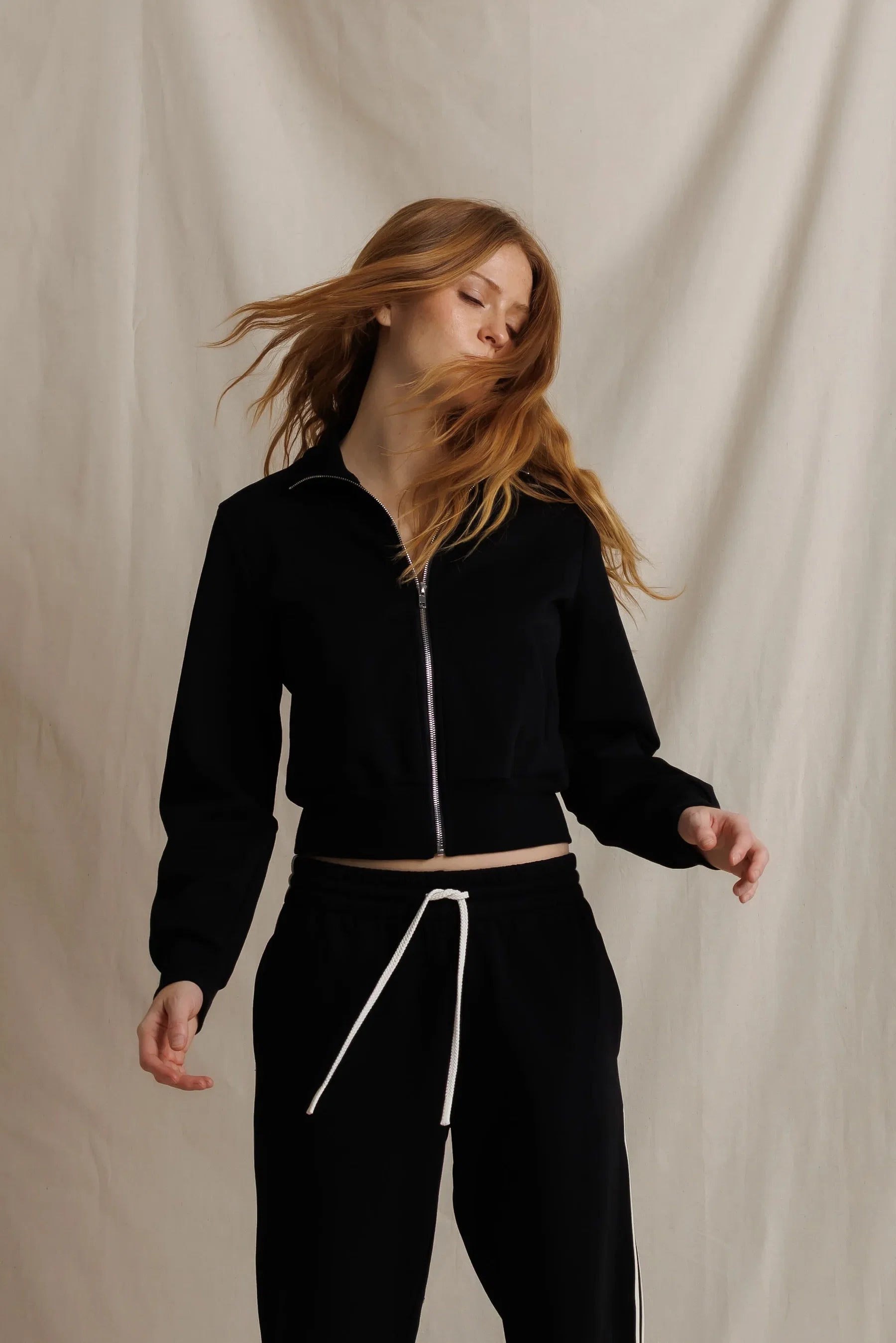 Milana Cropped Track Jacket