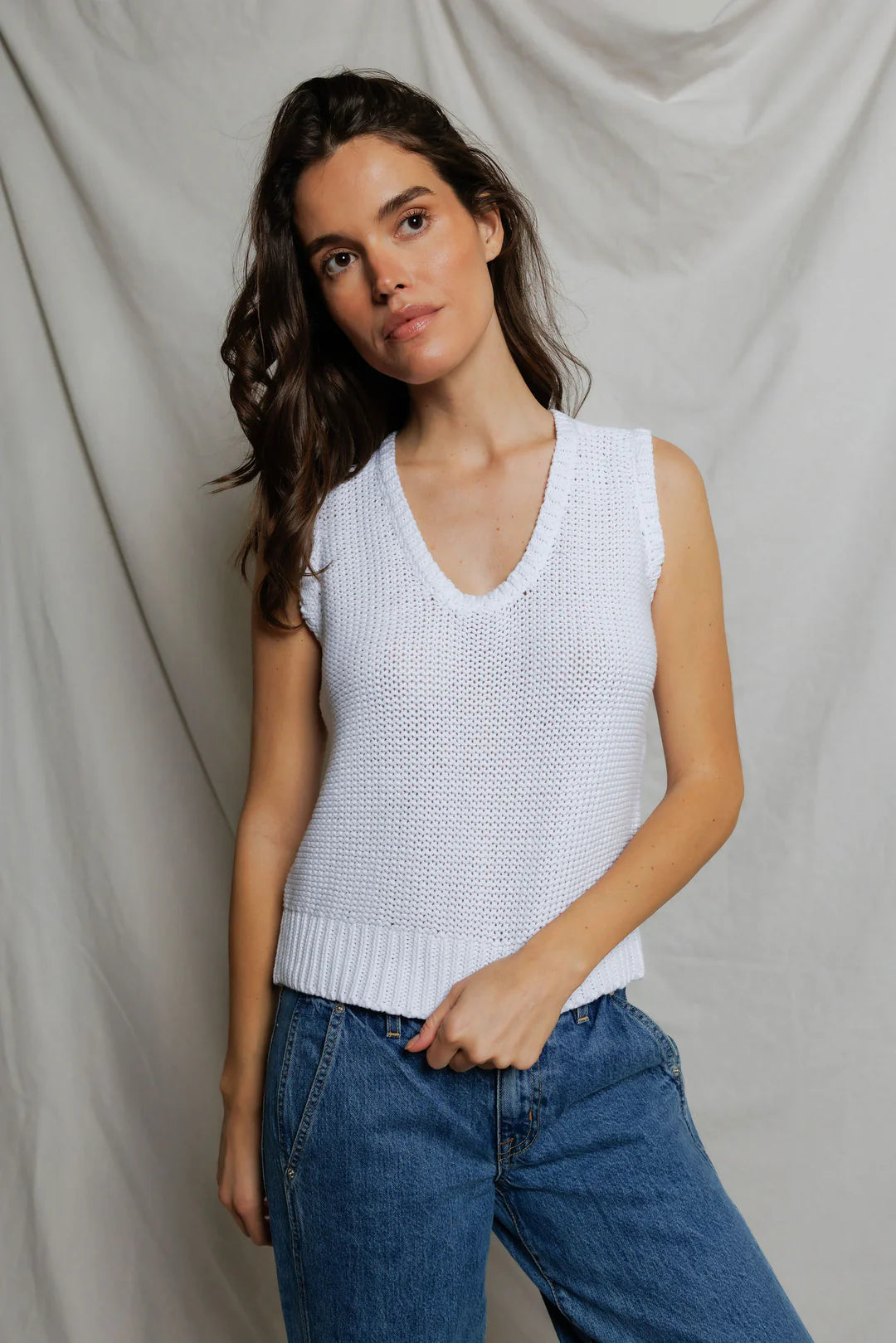 Peggy Cotton Sweater Tank