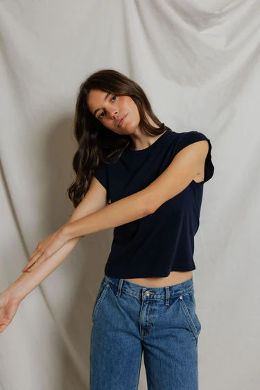 Porter Supima Cap Sleeve Tee
