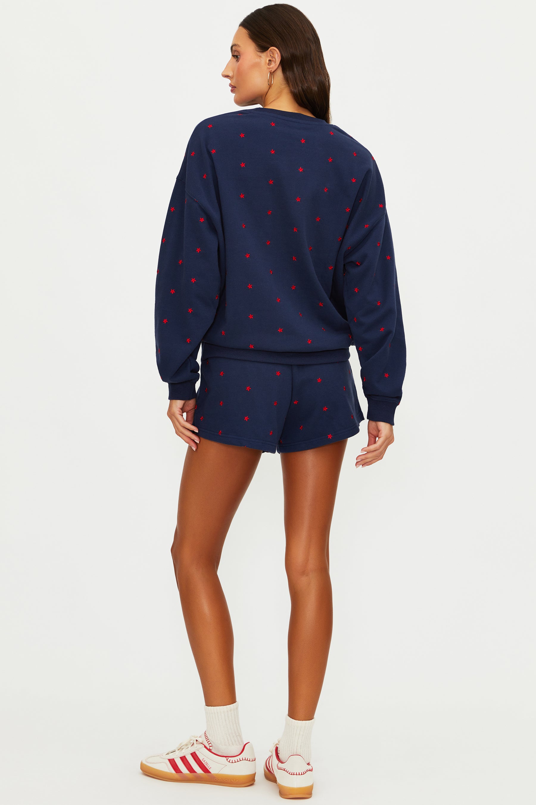 Devyn Oversized Star Spangled Sweatshirt