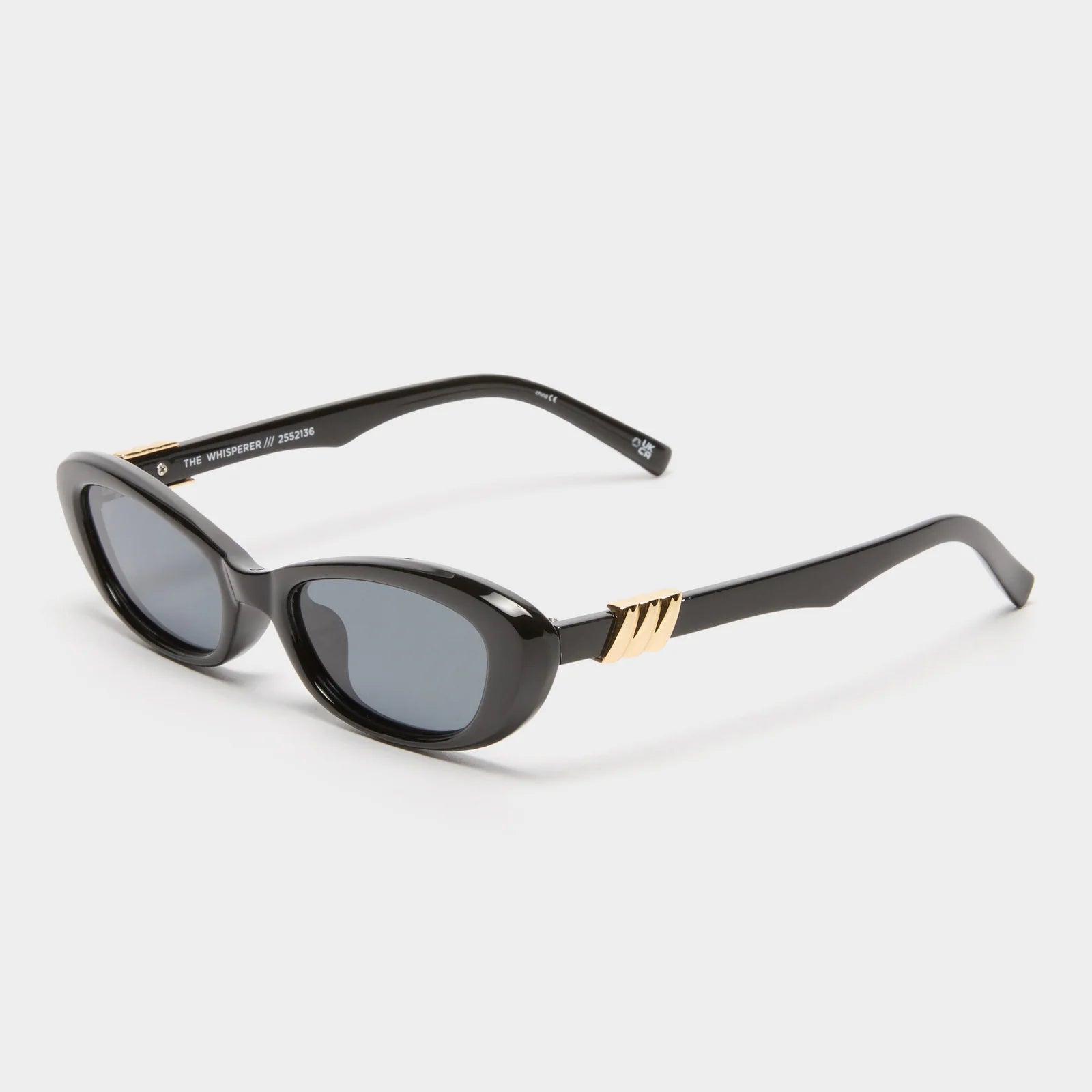The Whisperer Black Polarized Sunglasses