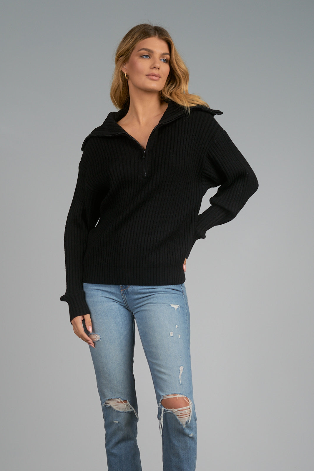 Kourt Zip Sweater