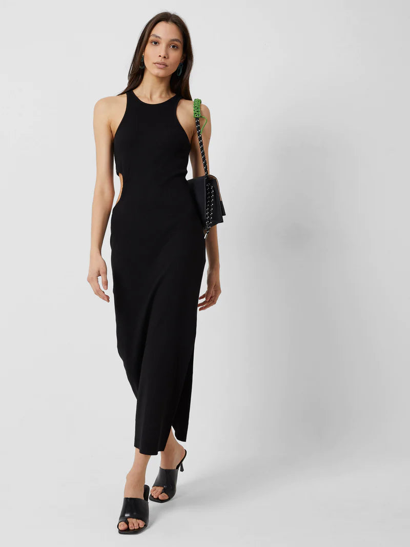Rasha Ribbed Cut Out Dress