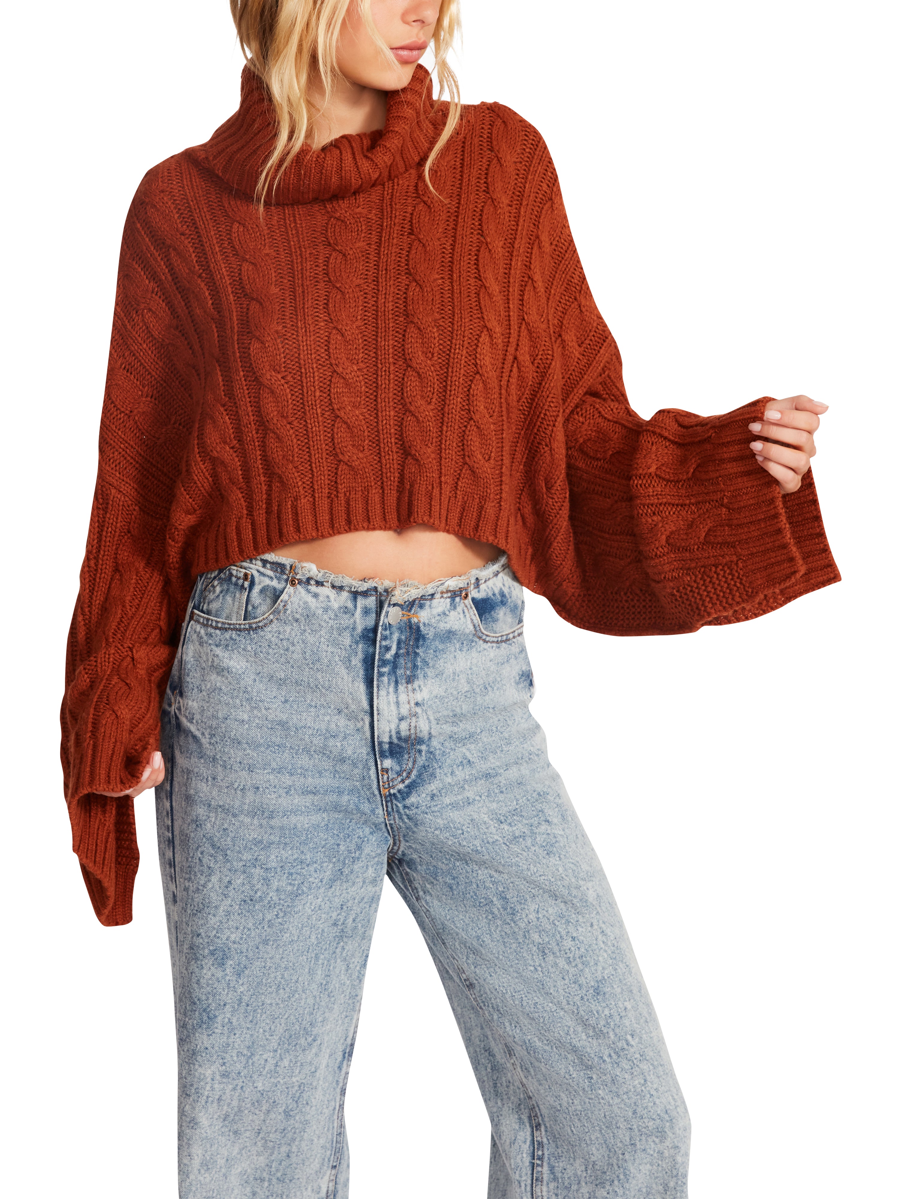 Sloane Turtleneck Cropped Sweater