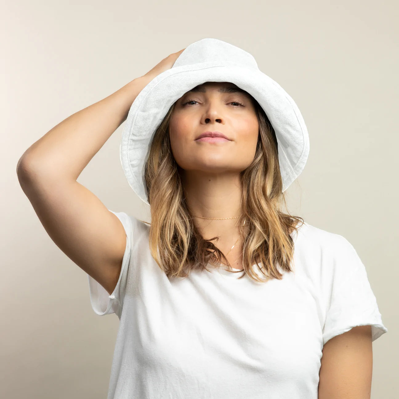 Washed Cotton Crusher - White
