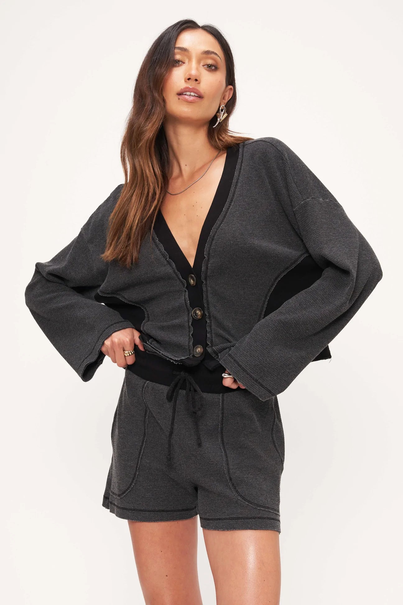 Seams Right Thermal Cardi